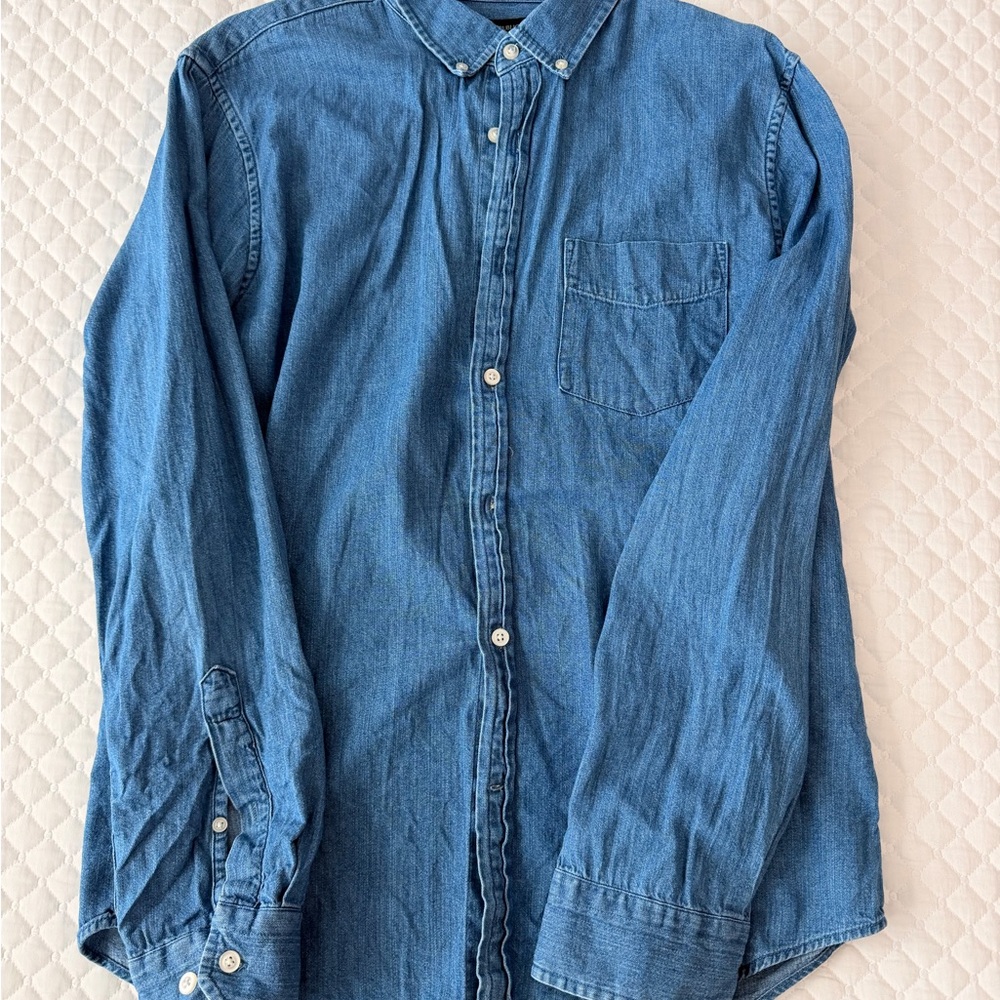 Banana Republic Indigo Denim Button-Down Shirt
